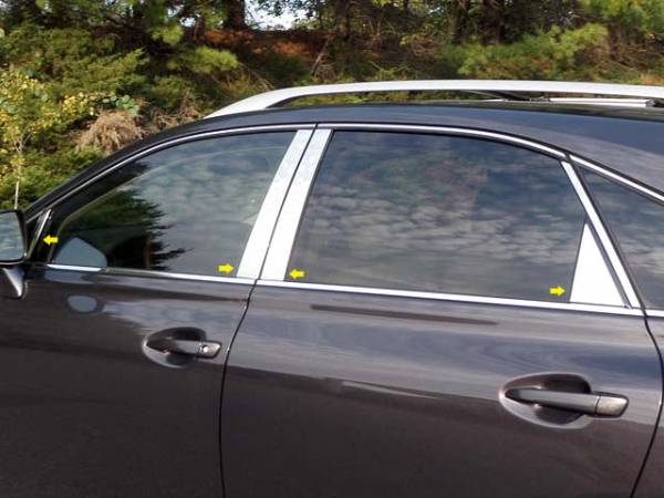 QAA - PP10128 Stainless Steel Pillar Trim 10Pc 2010-2015 Lexus RX350 QAA