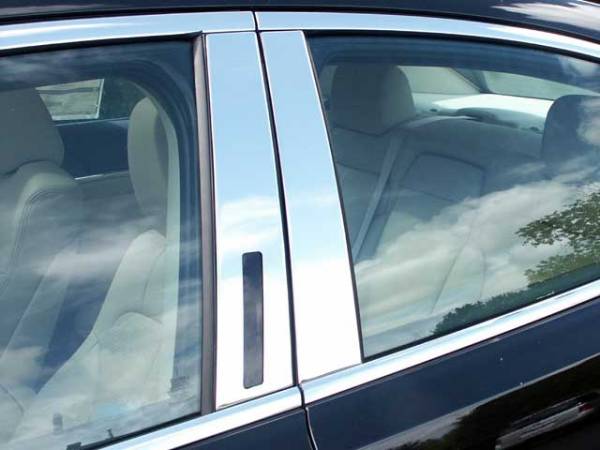 QAA - PP49625 Stainless Steel Pillar Trim 4Pc 2009-2016 Lincoln MKS QAA