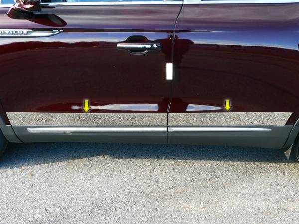 QAA - TH56660 Stainless Steel Rocker Panel Trim 4Pc 2016-2018 Lincoln MKX QAA