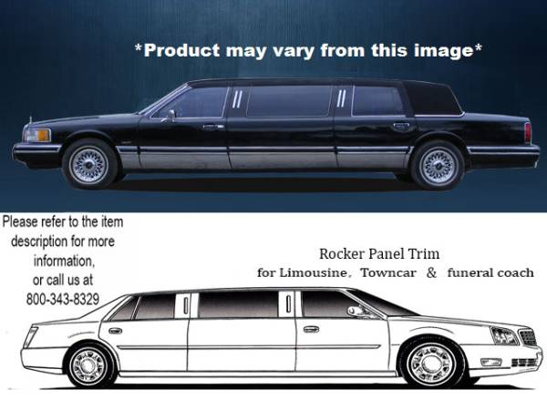 QAA - TH30682 Stainless Steel Rocker Panel Trim 10Pc 1990-1994 Lincoln Town Car QAA