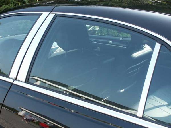 QAA - PP38681 Stainless Steel Pillar Trim 6Pc 1998-2011 Lincoln Town Car QAA