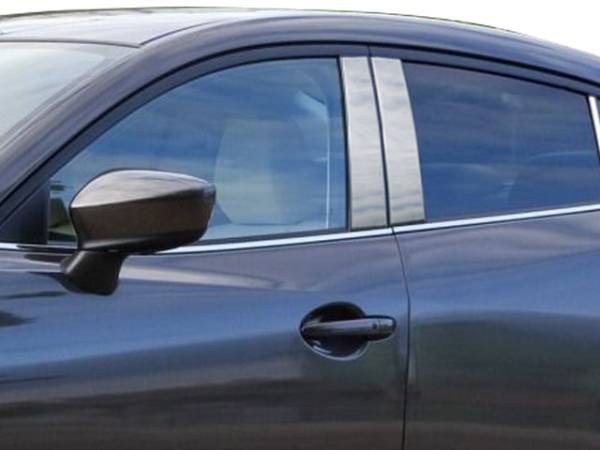 QAA - PP14750 Stainless Steel Pillar Trim 4Pc 2014-2018 Mazda Mazda3 QAA