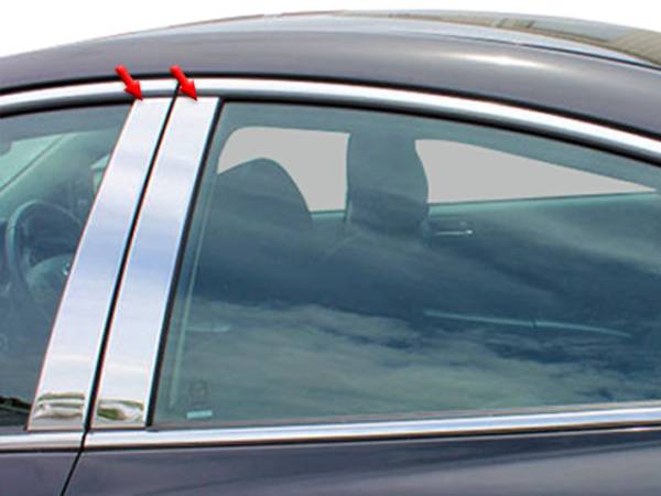 QAA - PP29760 Stainless Steel Pillar Trim 4Pc 2009-2012 Mazda Mazda6 QAA