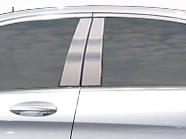 QAA - PP15081 Stainless Steel Pillar Trim 4Pc 2015-2021 Mercedes-Benz C Class QAA