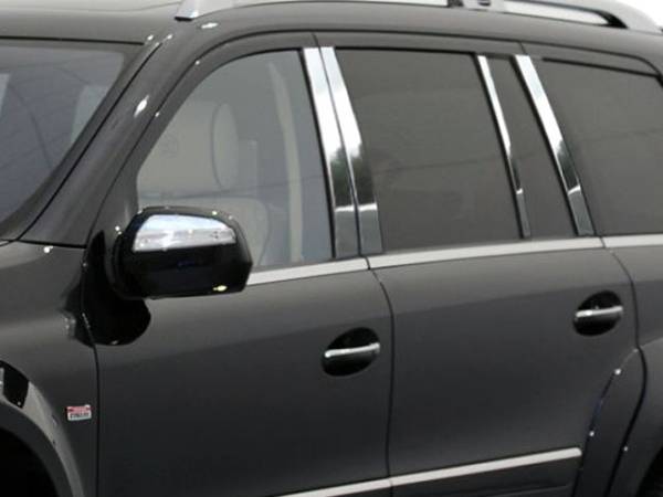 QAA - PP27078 Stainless Steel Pillar Trim 8Pc 2007-2012 Mercedes-Benz GL Class QAA