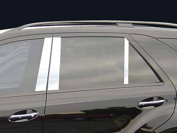 QAA - PP26066 Stainless Steel Pillar Trim 6Pc 2006-2008 Mercedes-Benz ML Class QAA