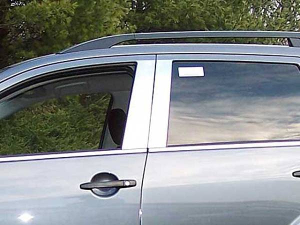 QAA - PP27010 Stainless Steel Pillar Trim 4Pc 2007-2009 Mitsubishi Outlander QAA