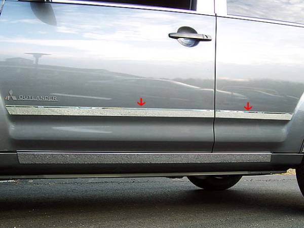 QAA - TH27011 Stainless Steel Rocker Panel Trim 4Pc 2007-2009 Mitsubishi Outlander QAA