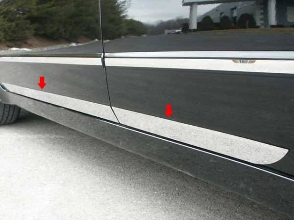 QAA - TH27550 Stainless Steel Rocker Panel Trim 4Pc 2007-2012 Nissan Altima QAA