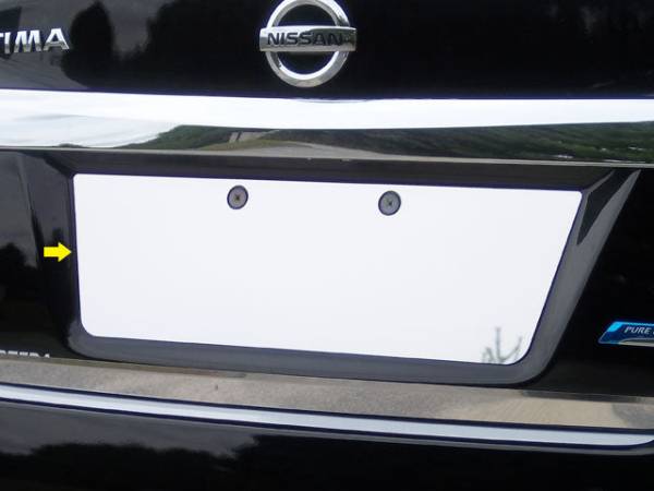 QAA - LP13550 Stainless Steel License Plate Bezel 1Pc 2013-2015 Nissan Altima QAA