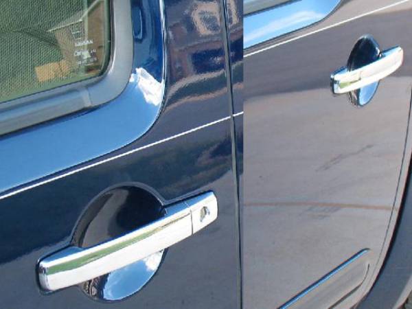 QAA - DH25510 Chrome Plated ABS plastic Door Handle Cover 4Pc 2005-2021 Nissan Frontier QAA