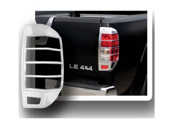 QAA - TL25510 Chrome Plated ABS plastic Tail Light Bezels 2Pc 2005-2021 Nissan Frontier QAA