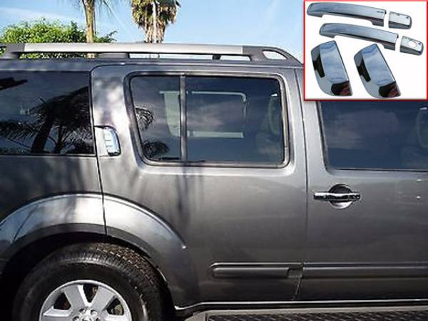 QAA - DH25527 Chrome Plated ABS plastic Door Handle Cover 6Pc 2005-2012 Nissan Pathfinder QAA