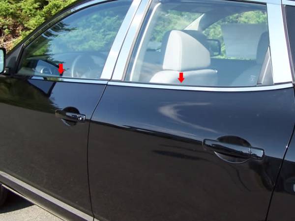 QAA - WS28535 Stainless Steel Window Sill Accent 4Pc 2008-2013 Nissan Rogue QAA