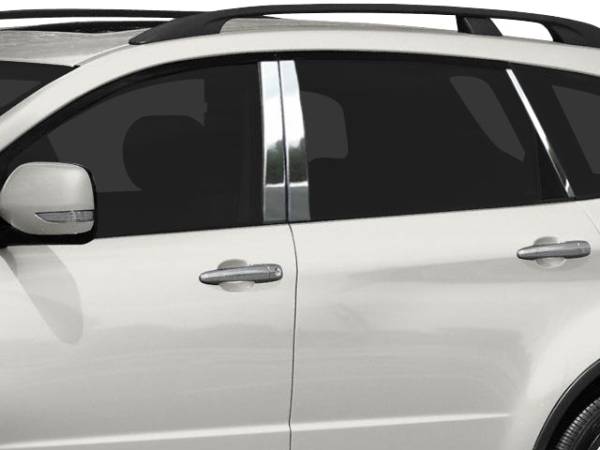 QAA - PP28451 Stainless Steel Pillar Trim 6Pc 2008-2014 Subaru Tribeca QAA