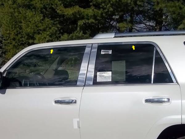 QAA - WP10178 Stainless Steel Window Accent Package 4Pc 2010-2024 Toyota 4Runner QAA