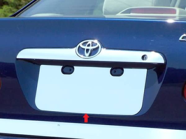 QAA - LP24112 Stainless Steel License Plate Bezel 1Pc 2003-2008 Toyota Corolla QAA