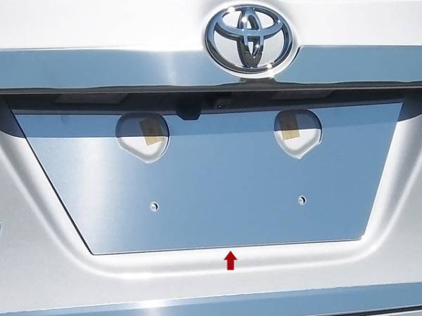 QAA - LP14112 Stainless Steel License Plate Bezel 1Pc 2014-2019 Toyota Corolla QAA