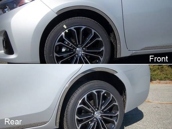 QAA - WQ14112 Stainless Steel Wheel Well Accent 4Pc 2014-2019 Toyota Corolla QAA