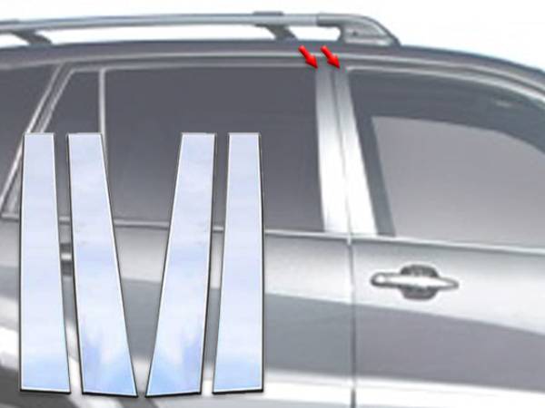 QAA - PP21180 Stainless Steel Pillar Trim 4Pc 2001-2005 Toyota Rav4 QAA