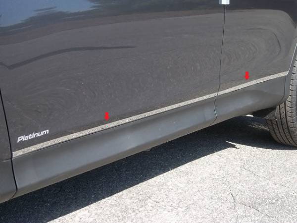 QAA - TH13180 Stainless Steel Rocker Panel Trim 4Pc 2013-2018 Toyota Rav4 QAA