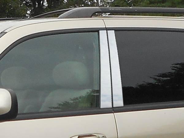 QAA - PP26140 Stainless Steel Pillar Trim 4Pc 2001-2007 Toyota Sequoia QAA