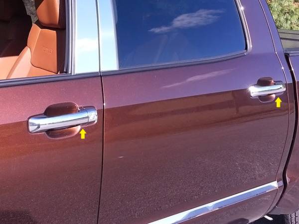 QAA - DH27145 Chrome Plated ABS plastic Door Handle Cover 8Pc 2008-2019 Toyota Sequoia QAA