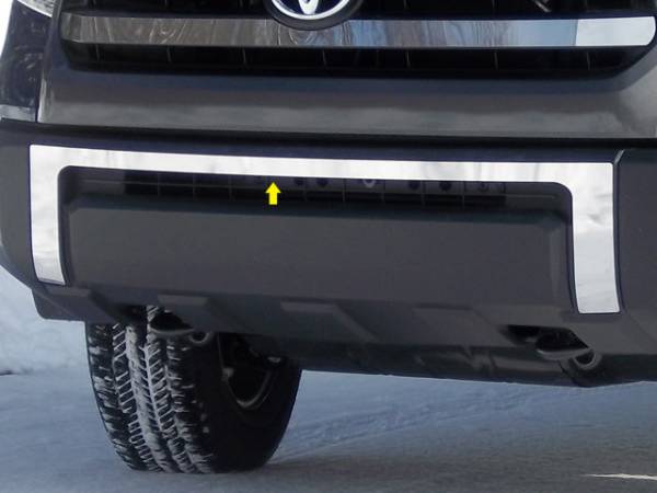 QAA - FB14145 Stainless Steel Front Bumper Accent 1Pc 2014-2020 Toyota Tundra QAA