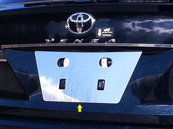 QAA - LP29155 Stainless Steel License Plate Bezel 1Pc 2009-2015 Toyota Venza QAA