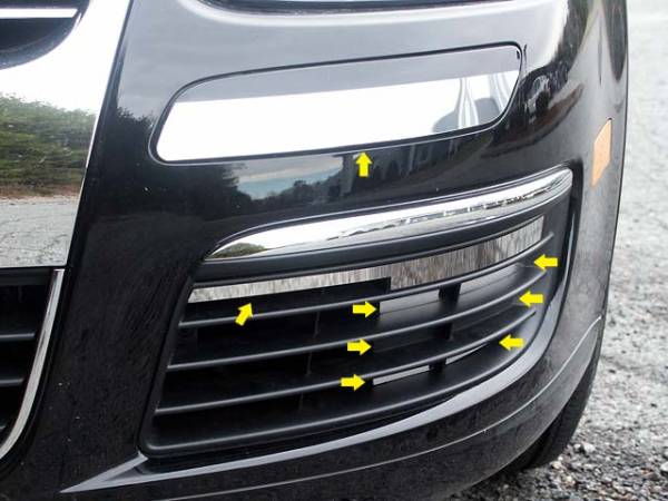 QAA - FP25665 Stainless Steel Front Bumper Accent 16Pc 2005-2010 Volkswagen Jetta QAA