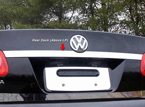 QAA - RD25666 Stainless Steel Rear Deck Accent 1Pc 2005-2010 Volkswagen Jetta QAA