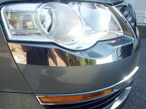 QAA - HL26675 Stainless Steel Headlight Accent 2Pc 2006-2010 Volkswagen Passat QAA