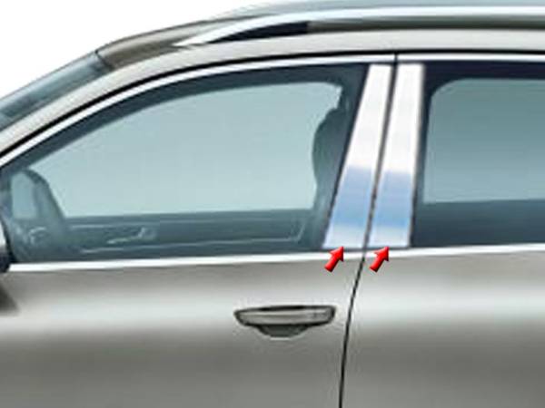 QAA - PP11640 Stainless Steel Pillar Trim 4Pc 2011-2017 Volkswagen Touareg QAA