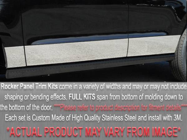 QAA - TH88391 Stainless Steel Rocker Panel Trim 6Pc 1984-1990 Volvo 760, 1991-1998 Volvo 940, 1991-1998 Volvo 960 QAA