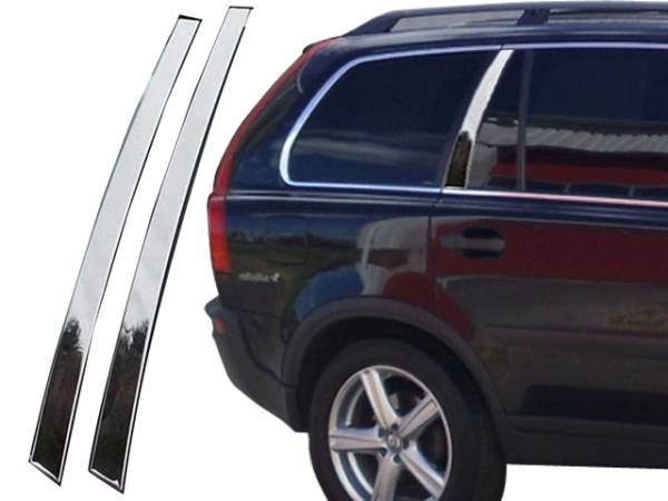 QAA - RW27382 Stainless Steel Rear Window Trim 2Pc 2007-2008 Volvo XC90 QAA