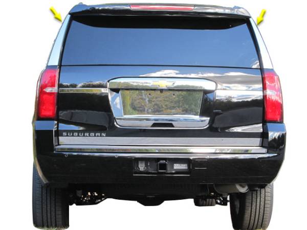 QAA - RW55195 Stainless Steel RearHatch Window Set 2Pc 2015-2020 Chevrolet Suburban QAA