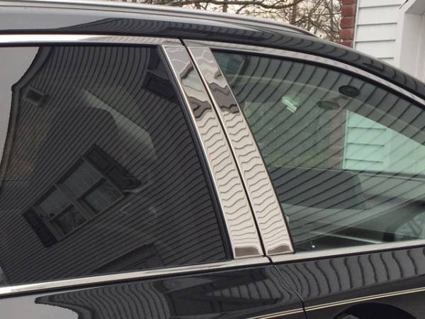 QAA - PP16125 Stainless Steel Pillar Trim 4Pc 2016-2022 Lexus RX350, 2016-2021 Lexus RX450 QAA