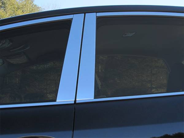 QAA - PP12700 Stainless Steel Pillar Trim 4Pc 2012-2017 Toyota Prius V QAA