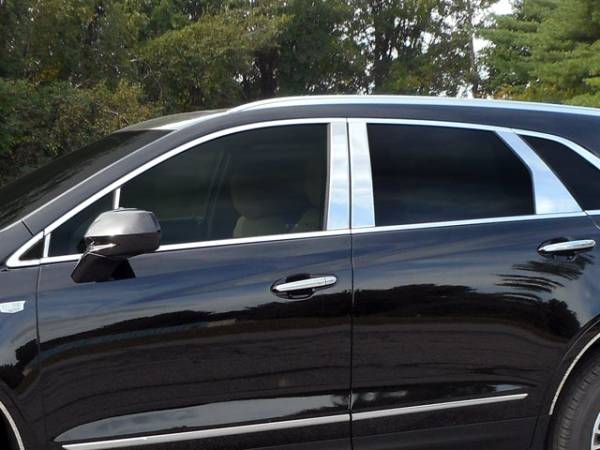 QAA - PP57262 Stainless Steel Pillar Trim 10Pc 2017-2024 Cadillac XT5 QAA