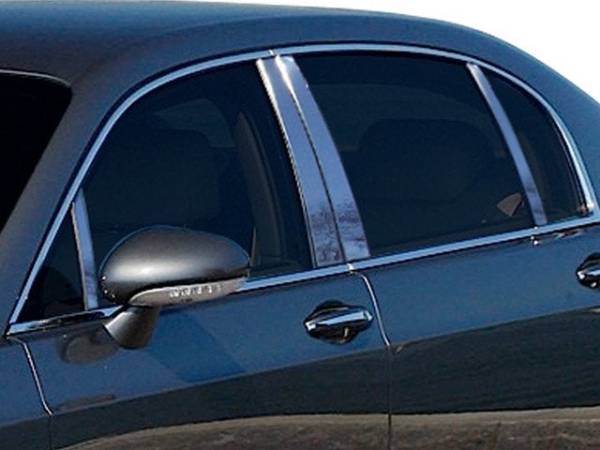 QAA - PP26999 Stainless Steel Pillar Trim 8Pc 2006-2012 Bentley Continental Flying Spur QAA