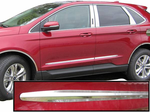 QAA - AT55610 Stainless Steel Side Accent Trim 4Pc 2015-2024 Ford Edge QAA