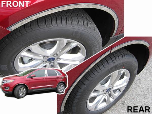 QAA - WQ55610 Stainless Steel Wheel Well Accent 6Pc 2015-2024 Ford Edge QAA