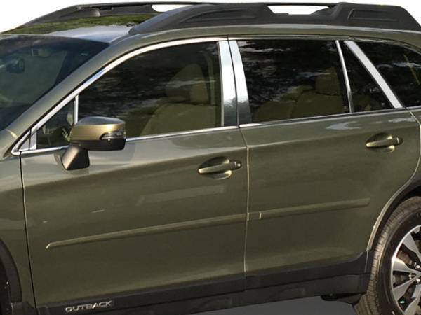 QAA - PP16483 Stainless Steel Pillar Trim 14Pc 2015-2019 Subaru Outback QAA