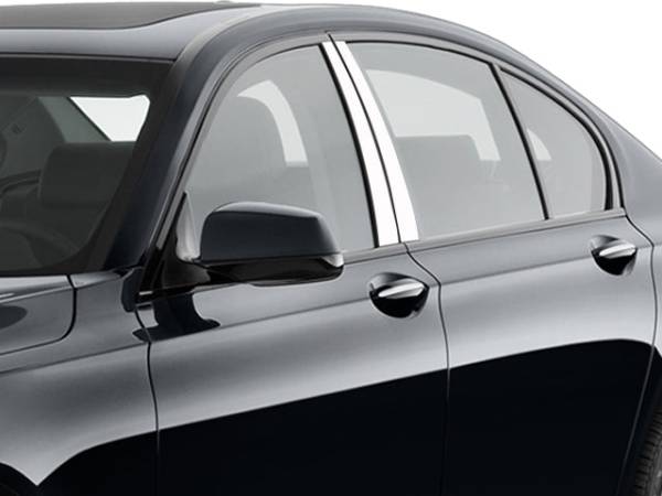 QAA - PP29917 Stainless Steel Pillar Trim 4Pc 2009-2015 BMW 7 Series QAA