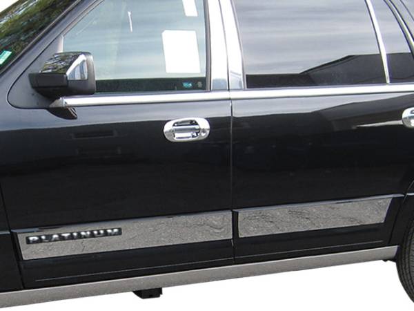 QAA - TH55386 Stainless Steel Rocker Panel Trim 4Pc 2015-2017 Ford Expedition QAA