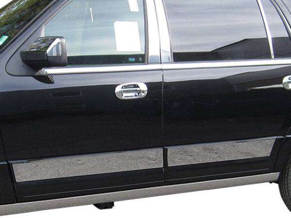 QAA - TH55384 Stainless Steel Rocker Panel Trim 4Pc 2015-2017 Ford Expedition QAA