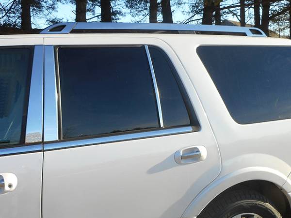 QAA - RR55383 Stainless Steel Roof Rack Accent 6Pc 2008-2017 Ford Expedition QAA