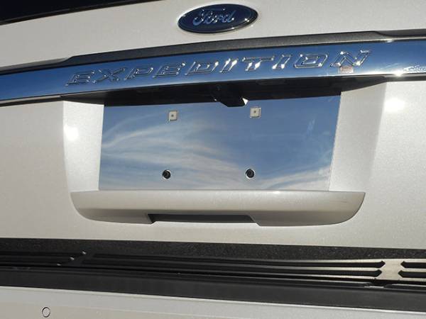 QAA - LP55383 Stainless Steel License Plate Bezel 1Pc 2015-2017 Ford Expedition QAA