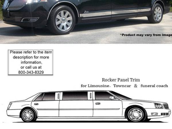 QAA - TH50678 Stainless Steel Rocker Panel Trim 11Pc 2010-2020 Lincoln MKT QAA