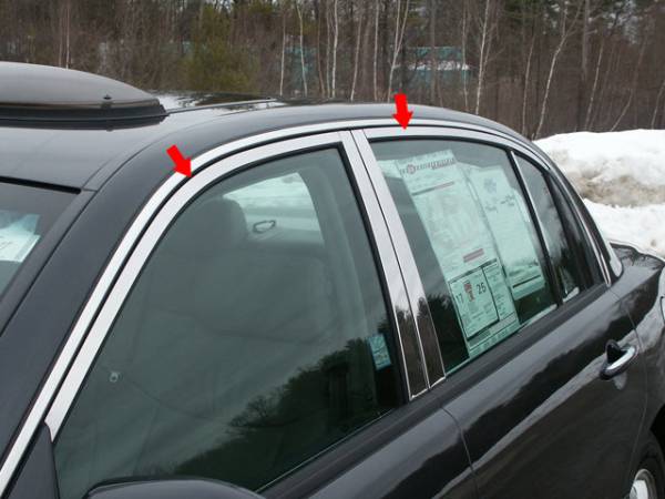 QAA - WP24801 Stainless Steel Window Accent Package 4Pc 2004-2010 Kia Amanti QAA